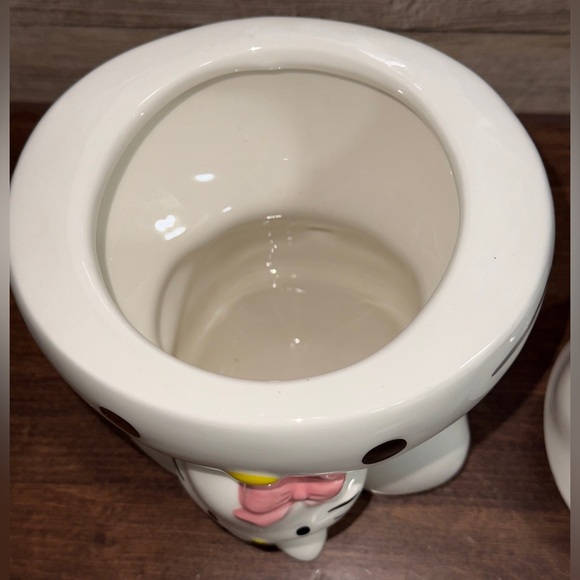 Super Cute 🥰 Shabby chic Hello Kitty & Charmmy Kitty Cookie Jar 🏺 Blue Sky - NEW - Picture 12 of 14